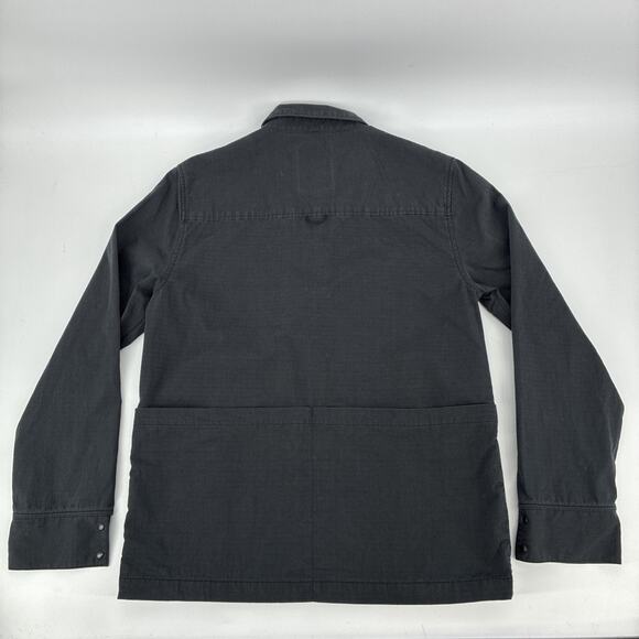 Topo Designs Field Jacket Men Medium Black Snap Button Utility Chore Outdoors - Picture 8 of 16